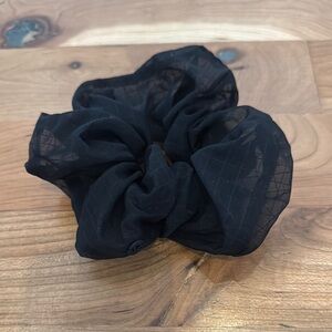 Elegant Black Hair Scrunchie